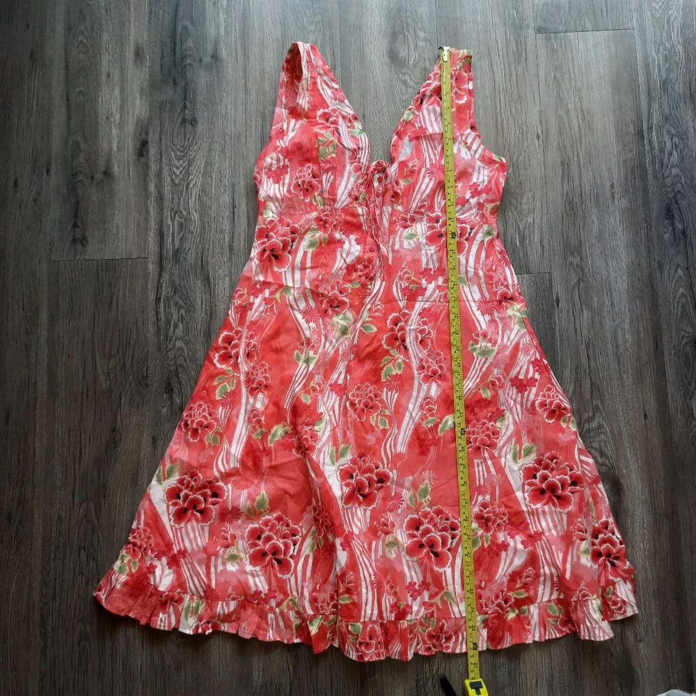 Raviya pink sundress at the front with buttons at the back with elastic size S - Picture 13 of 16